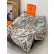Sciarpa in velluto Hermès Surrealist Hermès Hub 140 Rosso