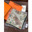 Sciarpa in velluto Hermès Surrealist Hermès Hub 140 Rosso