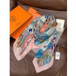Qualità superiore replica Sciarpa reversibile in cashmere Hermès Animal City, 140 rosa