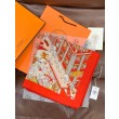 Qualità superiore replica Sciarpa reversibile in cashmere Hermès Animal City, 140 rosso
