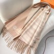 Qualità superiore replica Sciarpa unisex classica Hermès in cashmere 70x200 albicocca