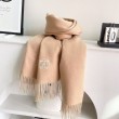 Qualità superiore replica Sciarpa unisex classica Hermès in cashmere 70x200 albicocca