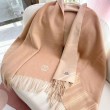 Qualità superiore replica Sciarpa unisex classica Hermès in cashmere 70x200 albicocca