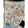 Qualità da grande replica Sciarpe reversibili in velluto colorato Hermès Sciarpa 140 cm Blu
