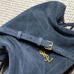 Replica Borsa a tracolla YSL Saint Laurent Jamie pelle scamosciata Grigio Imitazioni Replica qualità specchio Borsa a tracolla YSL Saint Laurent Jamie pelle scamosciata Grigio