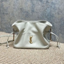 Replica qualità specchio Borsa a tracolla YSL Saint Laurent Jamie Bianco