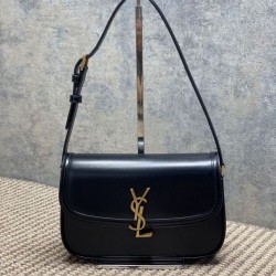 Replica qualità specchio Qualità premium Borse  media YSL Saint Laurent Solferino Box Nero