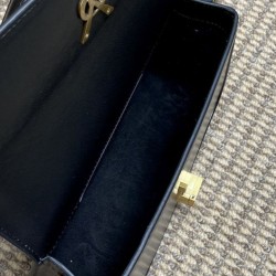 Replica Qualità premium Borse media YSL Saint Laurent Solferino Box Nero Imitazioni Replica qualità specchio Qualità premium Borse media YSL Saint Laurent Solferino Box Nero