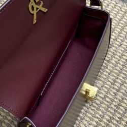 Replica Borse Firmate a tracolla media YSL Saint Laurent Solferino Box bordeaux Imitazioni Replica qualità specchio Borse Firmate a tracolla media YSL Saint Laurent Solferino Box bordeaux
