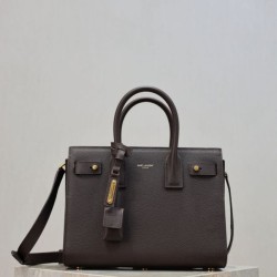 Replica qualità specchio Bora Pari all'originale replica tote Sac De Jour piccola/media/grande YSL Saint Laurent Caffè