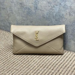 Replica qualità specchio Pochette grande YSL Saint Laurent Cassandre Albicocca