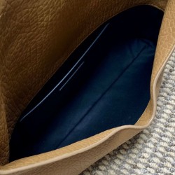 Replica qualità specchio Pochette grande YSL Saint Laurent Cassandre Marrone