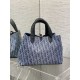Replica Borsa Tote Dior Toujours piccola/media/grande blu denim Imitazioni Replica qualità specchio Borsa Tote Dior Toujours piccola/media/grande blu denim