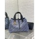 Replica Borsa Tote Dior Toujours piccola/media/grande blu denim Imitazioni Replica qualità specchio Borsa Tote Dior Toujours piccola/media/grande blu denim