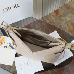Replica Qualità superiore replica hobo Dior Voyage piccola/media piatta Macrocannage Albicocca Imitazioni Replica qualità specchio Qualità superiore replica hobo Dior Voyage piccola/media piatta Macrocannage Albicocca