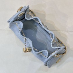 Replica Borse Imitazioni hobo piccola Chanel 25 AS5631 Blu Imitazioni Replica qualità specchio Borse Imitazioni hobo piccola Chanel 25 AS5631 Blu
