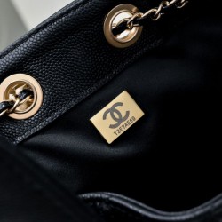Replica Borsa hobo piccola Chanel 25 AS5631 Nero Imitazioni Replica qualità specchio Borsa hobo piccola Chanel 25 AS5631 Nero