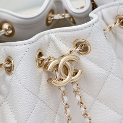 Replica Borsa hobo piccola Chanel 25 AS5631 Bianco Imitazioni Replica qualità specchio Borsa hobo piccola Chanel 25 AS5631 Bianco