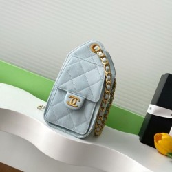 Replica Borse Imitazioni hobo piccola Chanel 25 AS5631 Azzurro Imitazioni Replica qualità specchio Borse Imitazioni hobo piccola Chanel 25 AS5631 Azzurro
