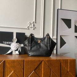 Replica qualità specchio Borsa shopping piccola Chanel AS6015 Nero