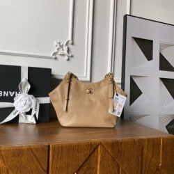 Replica qualità specchio Borse Imitazioni shopping piccola Chanel AS6015 Marrone