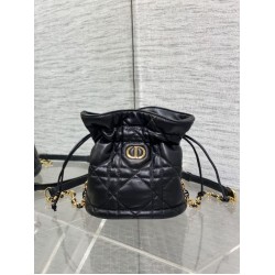 Borsa a secchiello Dior 30 Montaigne Mini Nero