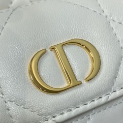 Replica Dior piccola borsa a secchiello Dior Caro Latte Macrocannage Bianco Imitazioni Replica qualità specchio Dior piccola borsa a secchiello Dior Caro Latte Macrocannage Bianco