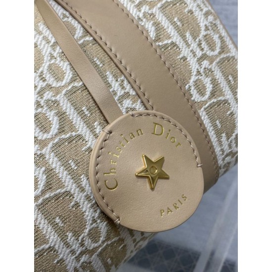 Replica Borsa Dior Groove 20 in tela jacquard Dior Oblique beige Imitazioni Replica qualità specchio Borsa Dior Groove 20 in tela jacquard Dior Oblique beige