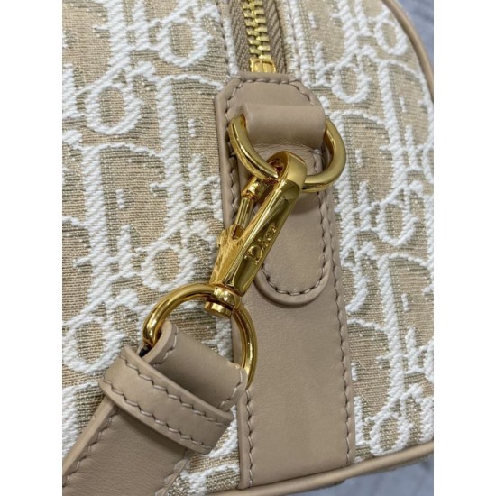 Replica Borsa Dior Groove 20 in tela jacquard Dior Oblique beige Imitazioni Replica qualità specchio Borsa Dior Groove 20 in tela jacquard Dior Oblique beige