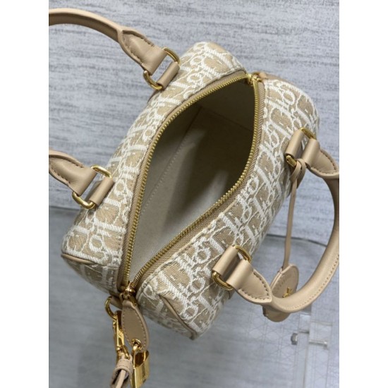 Replica Borsa Dior Groove 20 in tela jacquard Dior Oblique beige Imitazioni Replica qualità specchio Borsa Dior Groove 20 in tela jacquard Dior Oblique beige