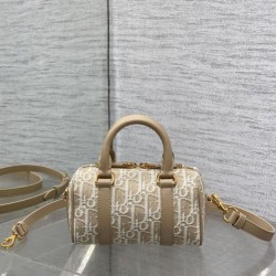 Replica Borsa Dior Groove 16 in tela jacquard Dior Oblique beige Imitazioni Replica qualità specchio Borsa Dior Groove 16 in tela jacquard Dior Oblique beige