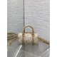Replica Borsa Dior Groove 16 in tela jacquard Dior Oblique beige Imitazioni Replica qualità specchio Borsa Dior Groove 16 in tela jacquard Dior Oblique beige