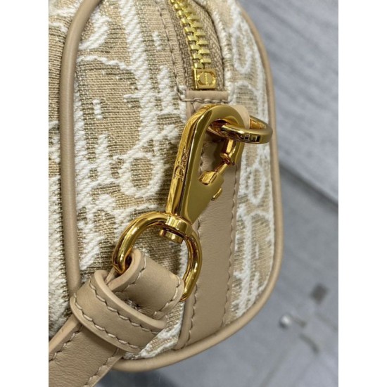 Replica Borsa Dior Groove 16 in tela jacquard Dior Oblique beige Imitazioni Replica qualità specchio Borsa Dior Groove 16 in tela jacquard Dior Oblique beige