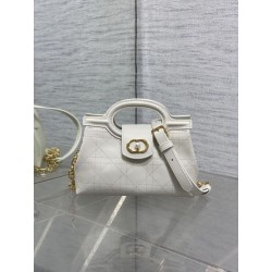 Borse Replica a mano Dior Jolie Top Handle Mini Chain beige