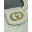 Borse Replica a mano Dior Jolie Top Handle Mini Chain beige