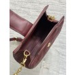Borse Firmate Replica a mano Dior Jolie Top Handle Mini Chain bordeaux