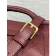 Borse Firmate Replica a mano Dior Jolie Top Handle Mini Chain bordeaux