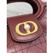 Borse Firmate Replica a mano Dior Jolie Top Handle Mini Chain bordeaux