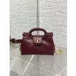 Borse Firmate Replica a mano Dior Jolie Top Handle Mini Chain bordeaux