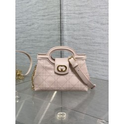 Borsa a mano Dior Jolie Top Handle Mini Chain rosa