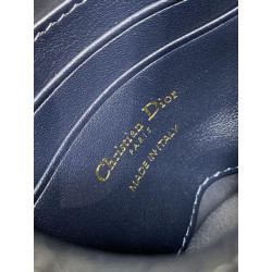 Borse Replica Alta Qualità a secchiello Dior 30 Montaigne Mini Dior Oblique jacquard con coulisse Blu