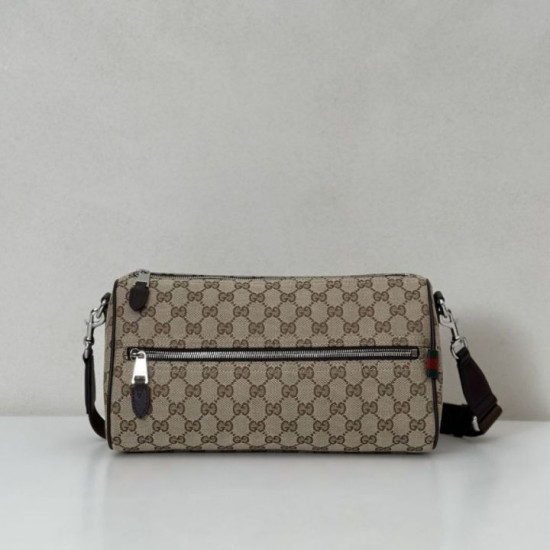 Replica Perfetta a tracolla cilindrica piccola da uomo Gucci in tela GG 834455 Replica Perfetta a tracolla cilindrica piccola da uomo Gucci in tela GG 834455