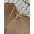 Borsa a tracolla classica Calypso Mini YSL Saint Laurent con catena Marrone