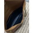 Borsa a tracolla classica Calypso Mini YSL Saint Laurent con catena Marrone