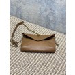 Borsa a tracolla classica Calypso Mini YSL Saint Laurent con catena Marrone