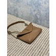 Borsa a tracolla classica Calypso Mini YSL Saint Laurent con catena Marrone