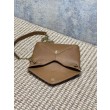 Borsa a tracolla classica Calypso Mini YSL Saint Laurent con catena Marrone