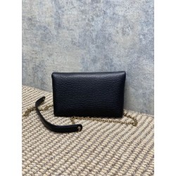 Bora Pari all'originale replica a tracolla classica Calypso Mini YSL Saint Laurent con catena Nero