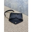 Bora Pari all'originale replica a tracolla classica Calypso Mini YSL Saint Laurent con catena Nero