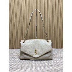 Borsa a tracolla grande YSL Saint Laurent Calypso beige